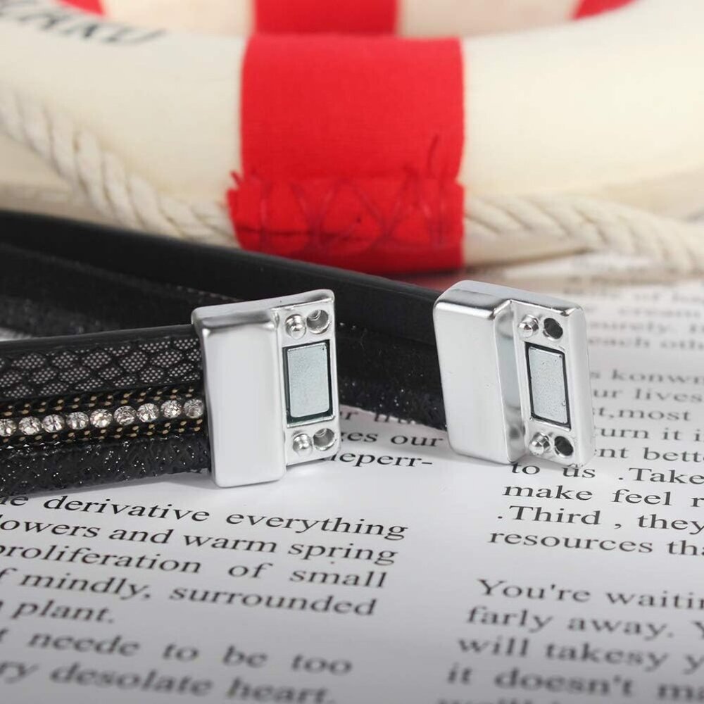 Boho Leather Bracelets Double Wrap Cuff Bracelets… - image 6